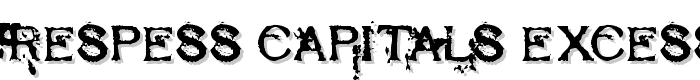 Respess Capitals Excessive font